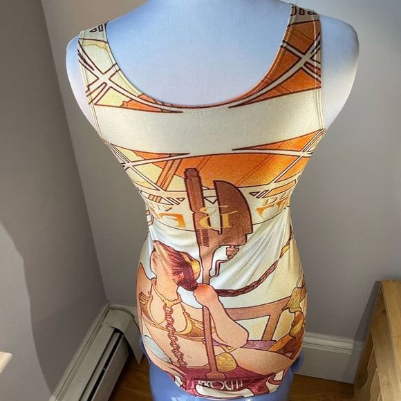 Princess Leah Art Nouveau Slave Tank Minidress! XS. Empire Strikes Back! - Picture 5 of 8
